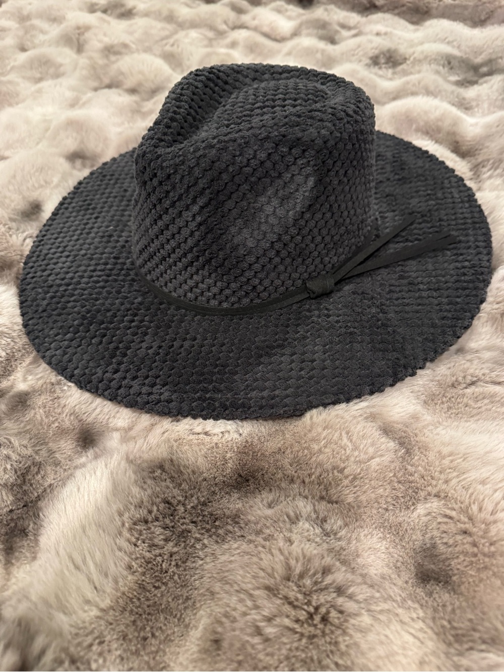 Anthropologie Textured Fedora NWT